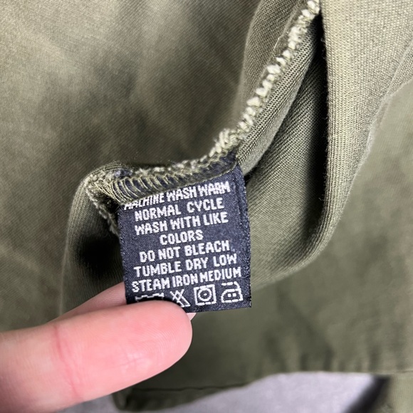 Polo Ralph Lauren Shirt Womens Small Black Label Button Down Boyscout Military - Picture 8 of 8